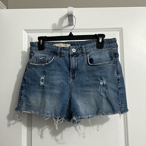 Anthro Pilcro Slim Boyfriend Denim Shorts size 29